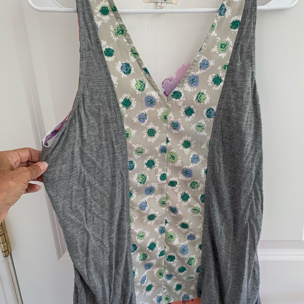 Women's Tank with Floral V-Back. Size S